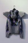 Windowsen printed shoulder sweater PS23T005 gray